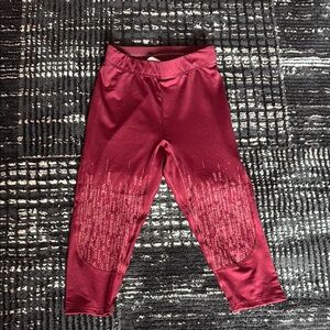 Gymshark Red Capri Leggings with Gradient Design